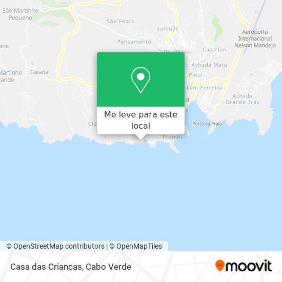 Casa das Crianças mapa