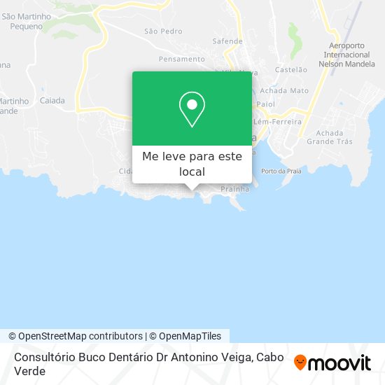 Consultório Buco Dentário Dr Antonino Veiga mapa