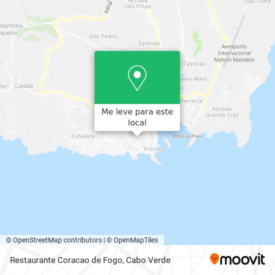 Restaurante Coracao de Fogo mapa