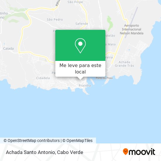 Achada Santo Antonio mapa