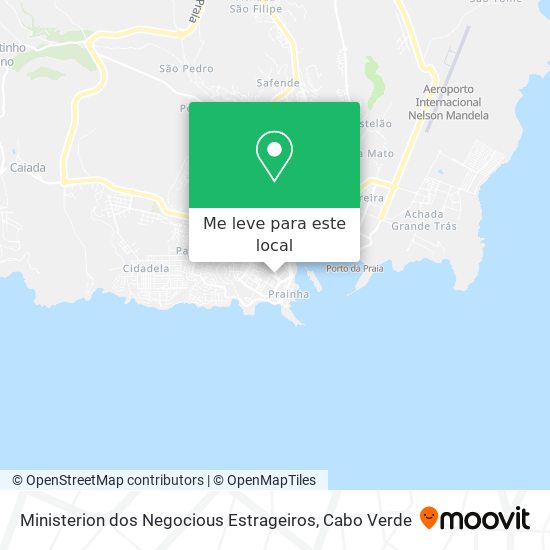 Ministerion dos Negocious Estrageiros mapa