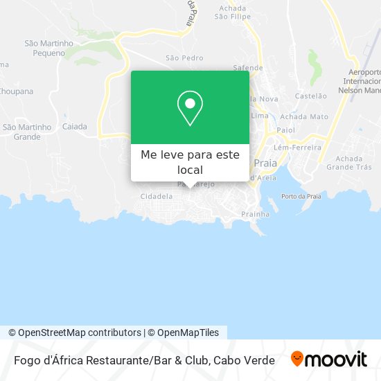 Fogo d'África Restaurante / Bar & Club mapa