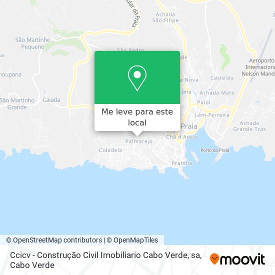 Ccicv - Construção Civil Imobiliario Cabo Verde, sa mapa