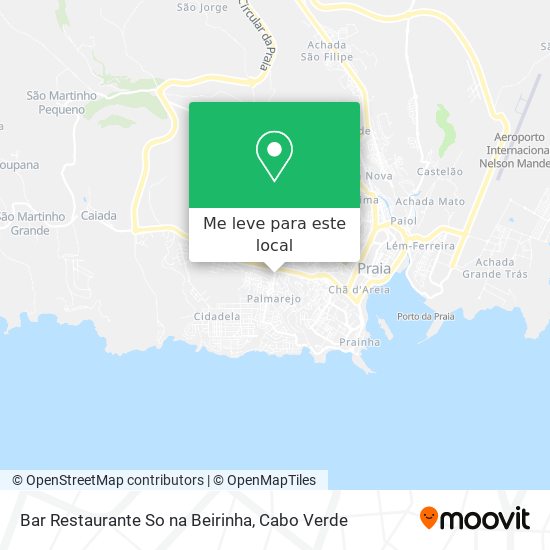 Bar Restaurante So na Beirinha mapa