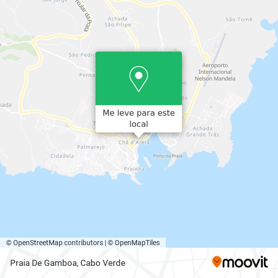 Praia De Gamboa mapa