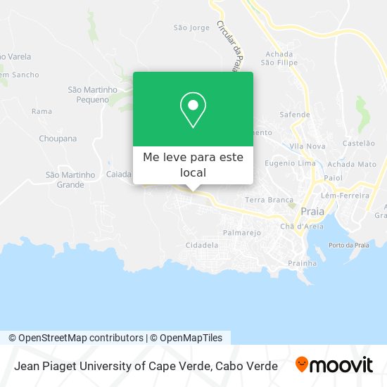 Jean Piaget University of Cape Verde mapa