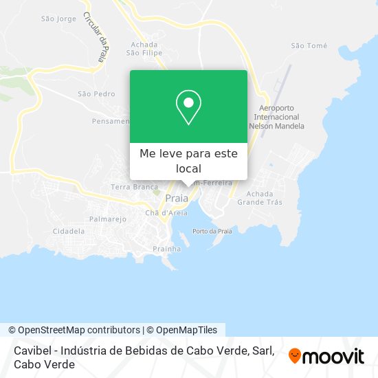 Cavibel - Indústria de Bebidas de Cabo Verde, Sarl mapa