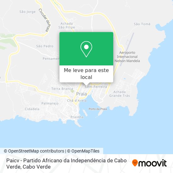 Paicv - Partido Africano da Independência de Cabo Verde mapa