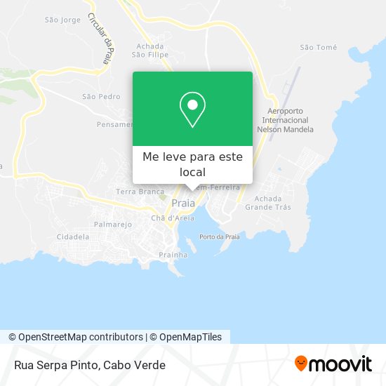 Rua Serpa Pinto mapa