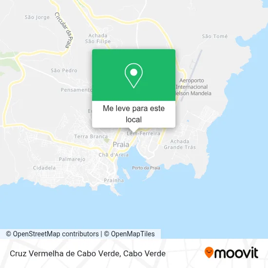 Cruz Vermelha de Cabo Verde mapa