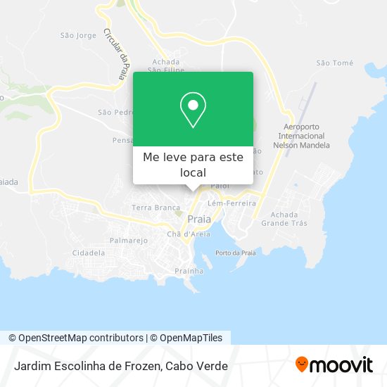 Jardim Escolinha de Frozen mapa