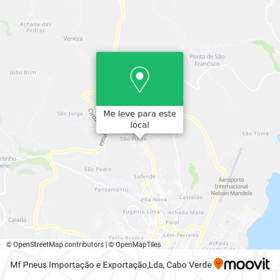 Mf Pneus Importação e Exportação,Lda mapa