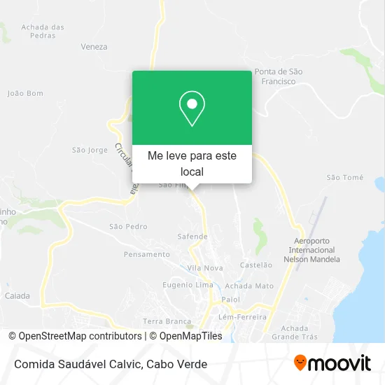 Comida Saudável Calvic mapa