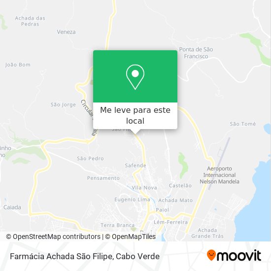 Farmácia Achada São Filipe mapa