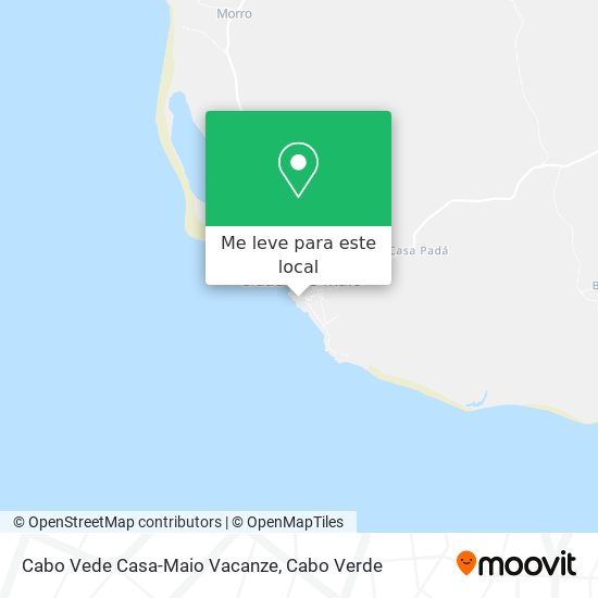 Cabo Vede Casa-Maio Vacanze mapa