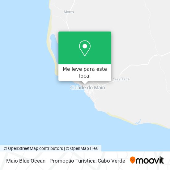 Maio Blue Ocean - Promoção Turística mapa