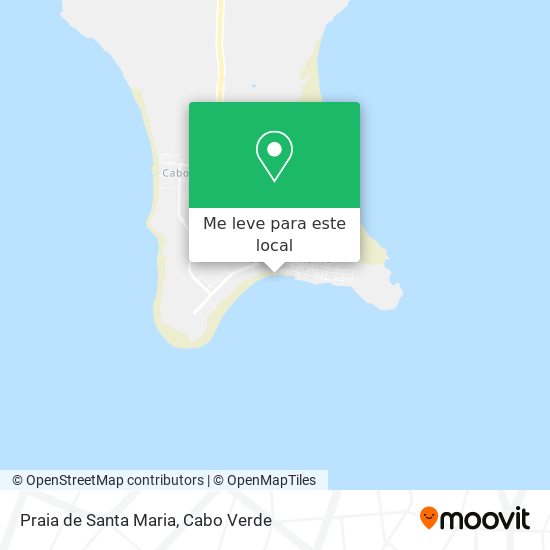 Praia de Santa Maria mapa