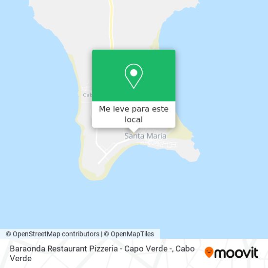 Baraonda Restaurant Pizzeria - Capo Verde - mapa