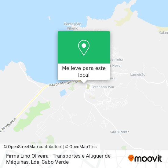 Firma Lino Oliveira - Transportes e Aluguer de Máquinas, Lda mapa