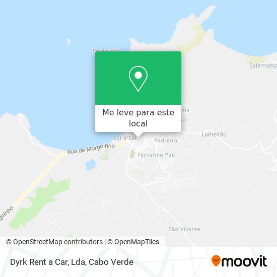 Dyrk Rent a Car, Lda mapa