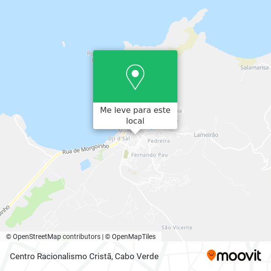 Centro Racionalismo Cristã mapa