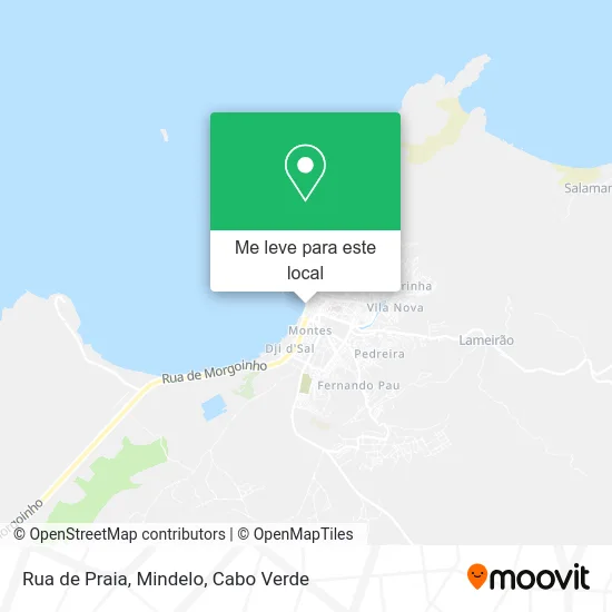 Rua de Praia, Mindelo mapa