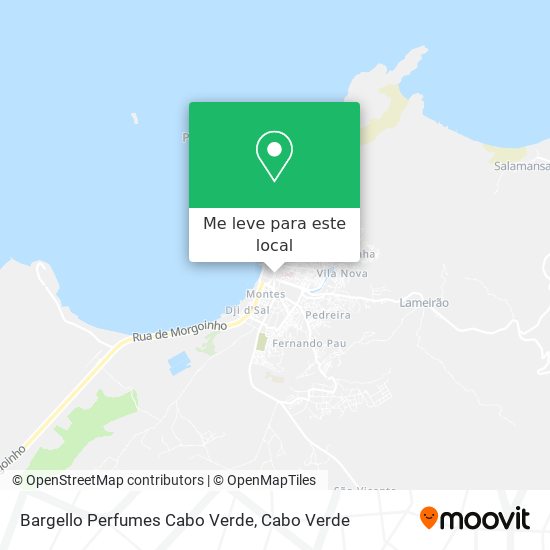 Bargello Perfumes Cabo Verde mapa