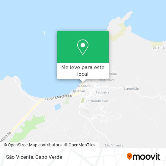 São Vicente mapa