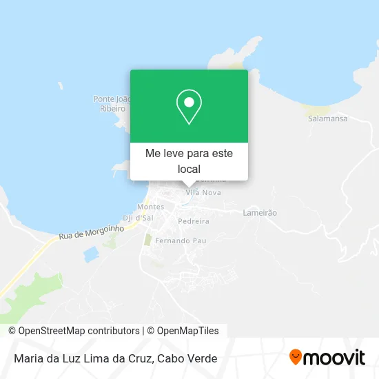 Maria da Luz Lima da Cruz mapa