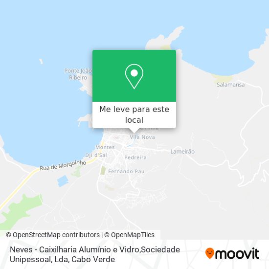 Neves - Caixilharia Alumínio e Vidro,Sociedade Unipessoal, Lda mapa