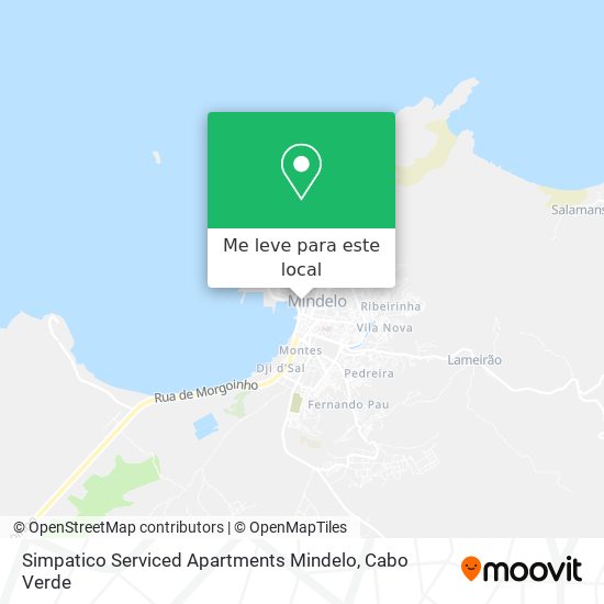Simpatico Serviced Apartments Mindelo mapa