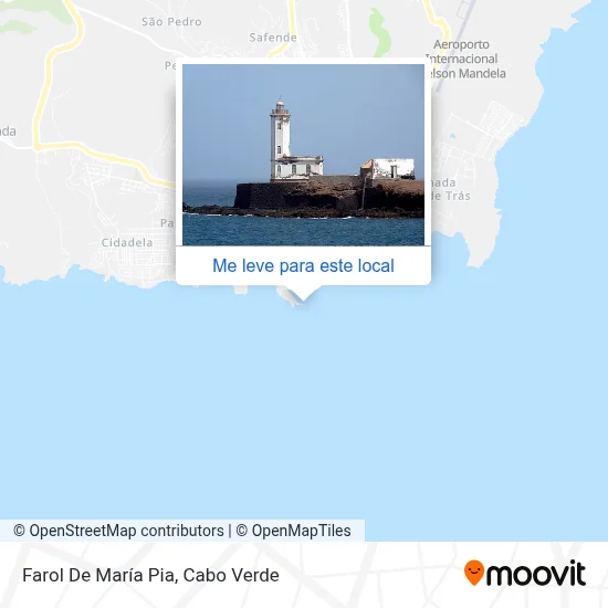 Farol De María Pia mapa