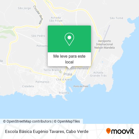 Escola Básica Eugénio Tavares mapa