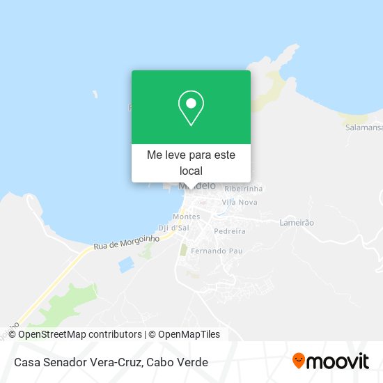 Casa Senador Vera-Cruz mapa