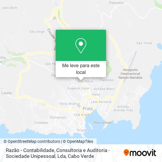 Razão - Contabilidade, Consultoria e Auditoria - Sociedade Unipessoal, Lda mapa