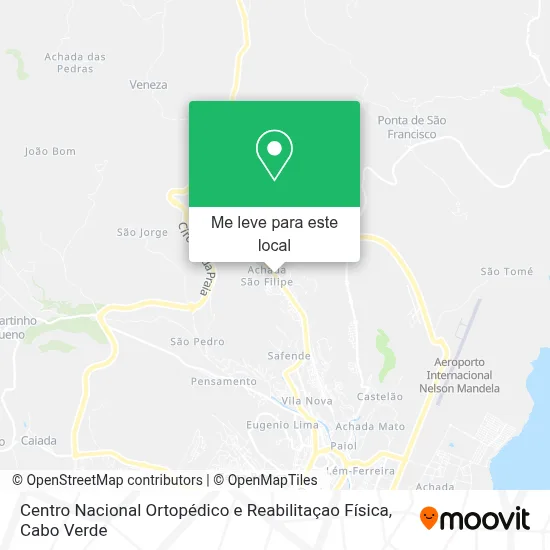 Centro Nacional Ortopédico e Reabilitaçao Física mapa