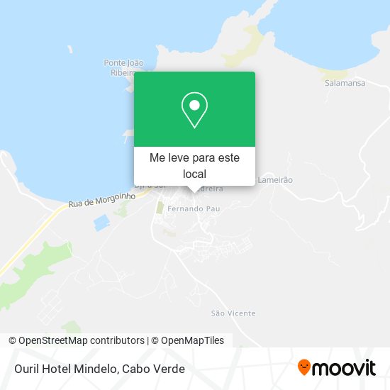 Ouril Hotel Mindelo mapa