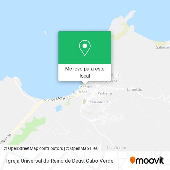 Igreja Universal do Reino de Deus mapa