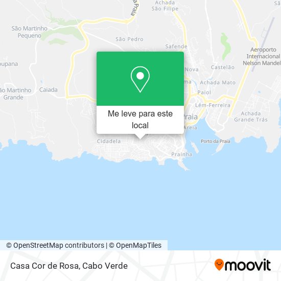 Casa Cor de Rosa mapa