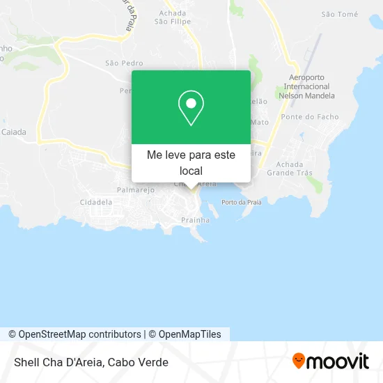 Shell Cha D'Areia mapa