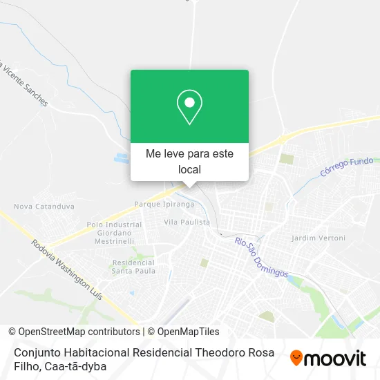 Conjunto Habitacional Residencial Theodoro Rosa Filho mapa