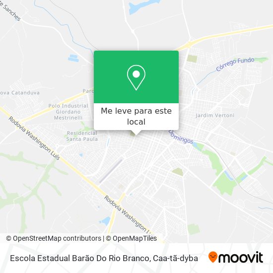 Escola Estadual Barão Do Rio Branco mapa