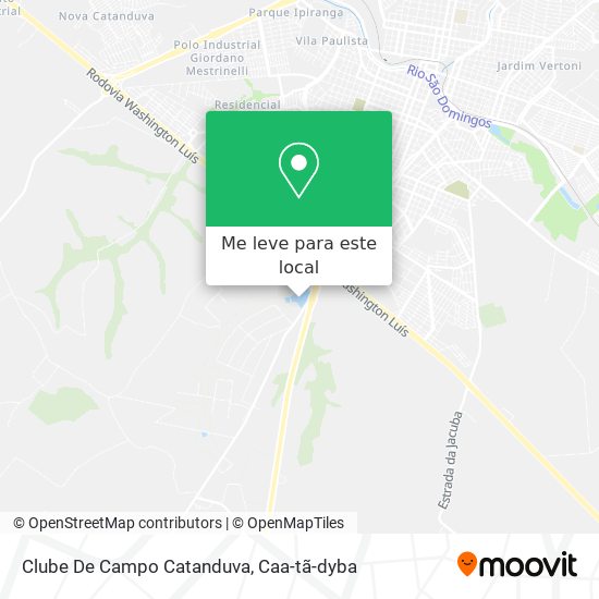 Clube De Campo Catanduva mapa