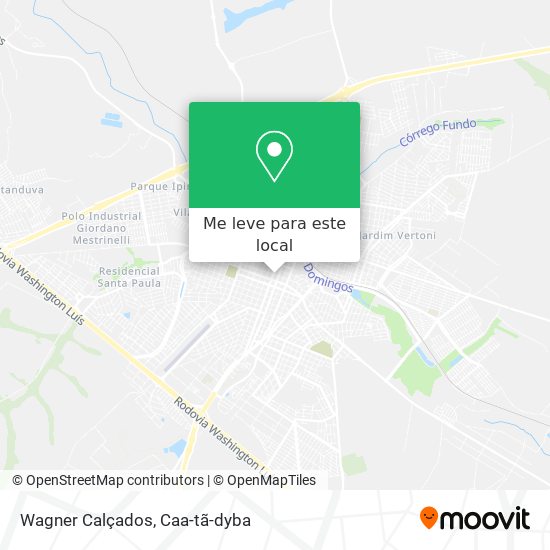 Wagner Calçados mapa