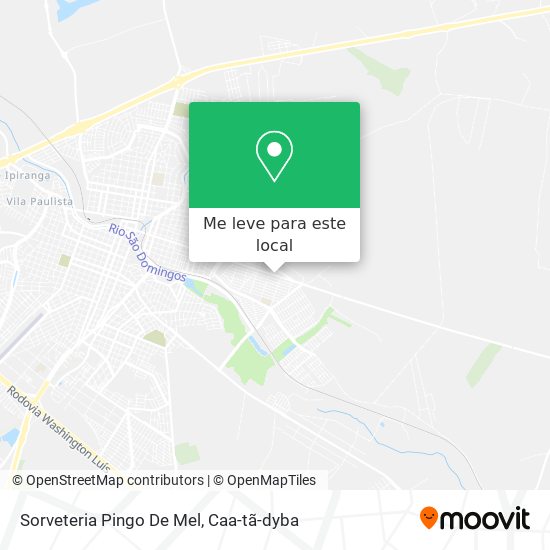 Sorveteria Pingo De Mel mapa