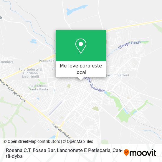 Rosana C.T. Fossa Bar, Lanchonete E Petiscaria mapa
