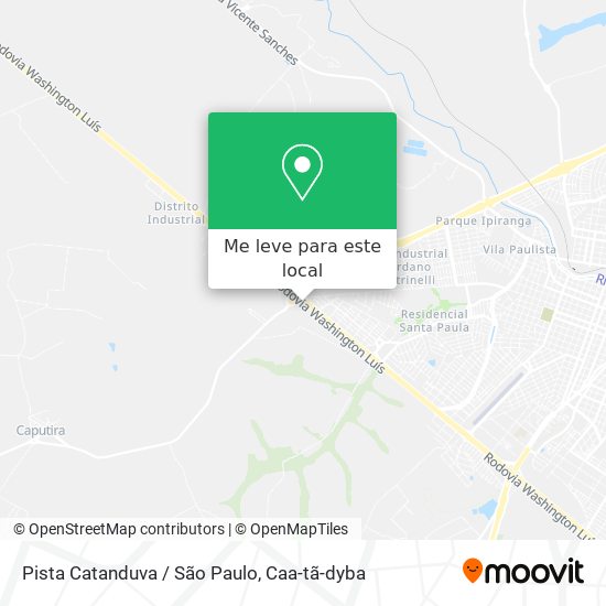 Pista Catanduva / São Paulo mapa