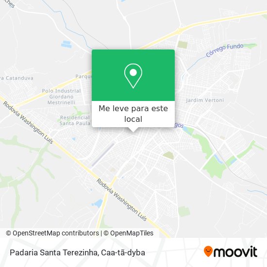 Padaria Santa Terezinha mapa