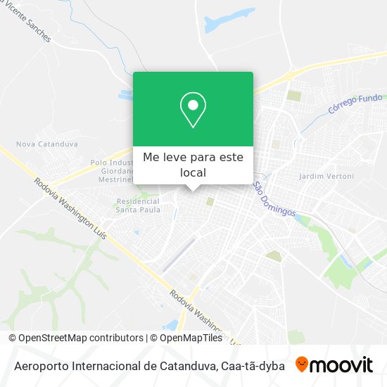 Aeroporto Internacional de Catanduva mapa