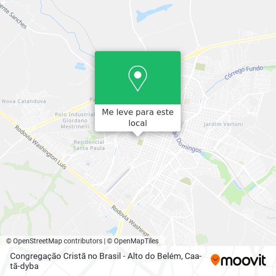 Congregação Cristã no Brasil - Alto do Belém mapa